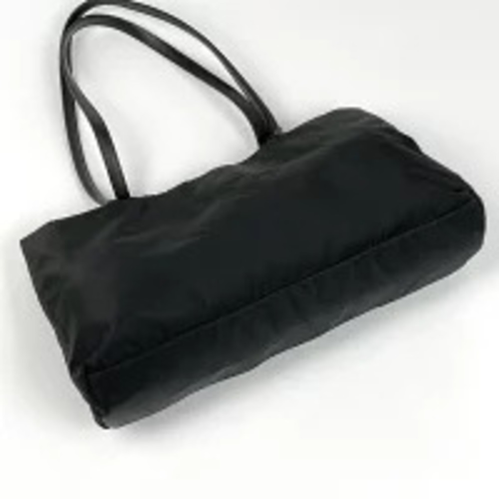 Prada Handbag Black Plate Bag Nero Tote